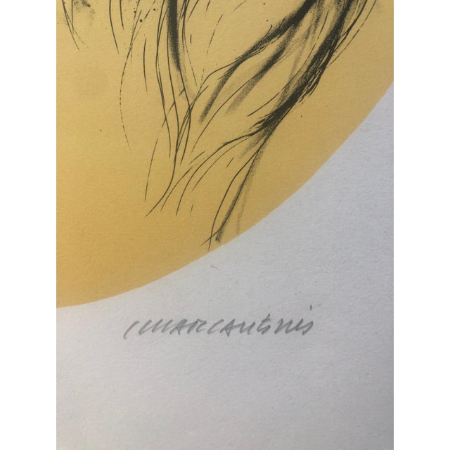 Marcantonio, Profile of a Woman, Color Lithograph, 1969 For Sale - Image 7 of 10
