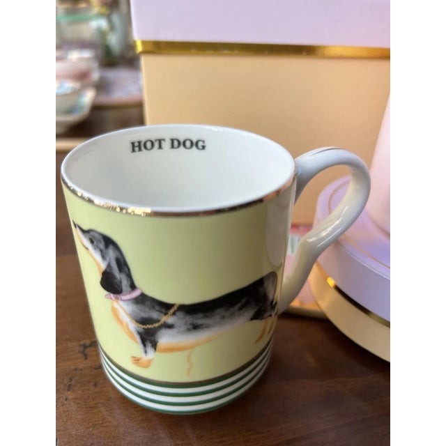 Porcelain Teapot and Mug Set with Gift Box by Yvonne Ellen, Set of 3 For Sale - Image 4 of 6