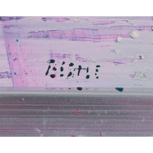 Lars Bertle, Abstract Composition, 1960s, Oil on Board For Sale - Image 6 of 8