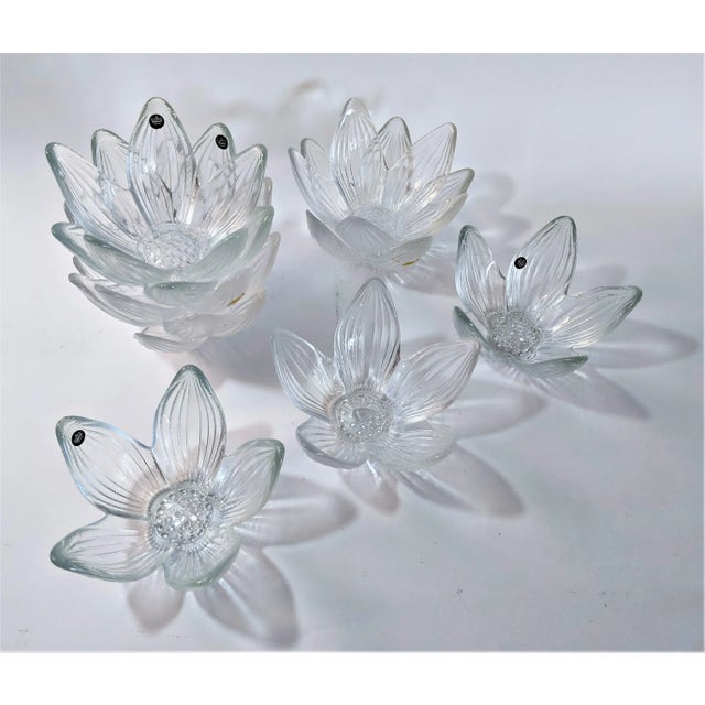Rosenthal Studio Line Bleikristall German Glass Flower Petal Bowls - Set of 10 For Sale - Image 13 of 13
