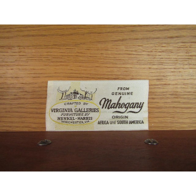 Brown Henkel Harris Solid Mahogany Dresser For Sale - Image 8 of 10