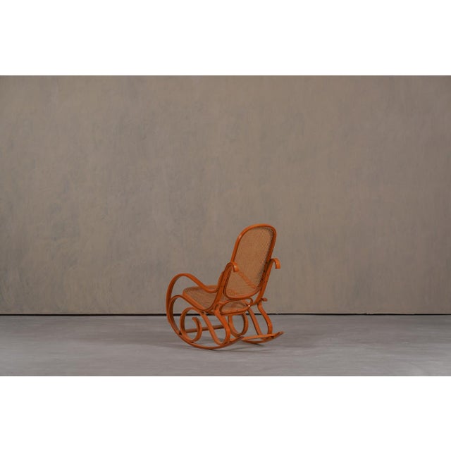 Vintage Bentwood Rocking Chair by Luigi Crassevig, Italy, 1970s For Sale - Image 6 of 16