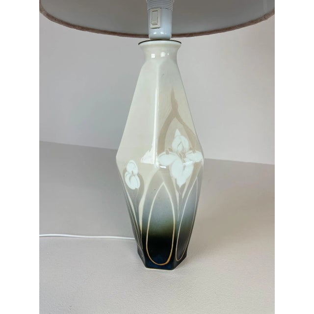 Rörstrand Art Nouveau Table Lamp from Rörstrand, Sweden, 1900s For Sale - Image 4 of 15