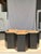 Hexagonal Stools in Two-Tone Suar, Set of 5 For Sale - Image 17 of 18