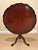 Round Tilt Top Mahogany Side Table With Carved Decorative Border For Sale - Image 9 of 12