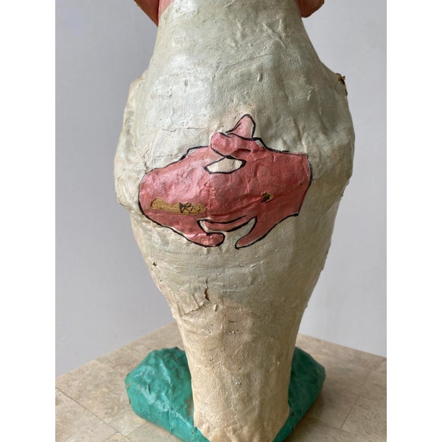 Vintage Folk Art Henri's Restaurant Paper Maché "Florida Money" Bank, Circa 70s-80s For Sale - Image 9 of 13