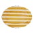VIETRI Amalfitana Yellow Stripe Oval Platter For Sale