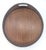 Mid 20th Century Round Pressed Teak Wood Tray With Handles For Sale - Image 9 of 11