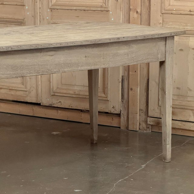 18th Century Country French Louis XVI Period Rustic Elmwood Dining Table For Sale - Image 12 of 18