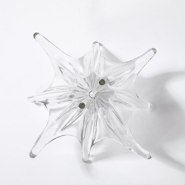 Mid-Century Modern Signed Baccarat Crystal Octopus Bowl For Sale - Image 10 of 15