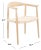 Not Yet Made - Made To Order Volta Foc Twist Accent Chair - Unfinished Natural Teak/Natural Foc Twist For Sale - Image 5 of 11