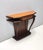 Vintage Beech and Walnut Root Console Table with Orange Glass Top, 1950s For Sale - Image 6 of 15