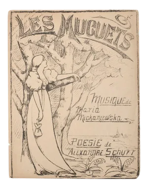 Music and Poetry Program, 1880, Litograph