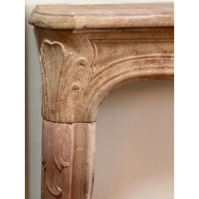 Fine French Limestone Mantelpiece, 18th Century, C, 1745 For Sale - Image 12 of 12