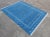 Mid-Century Modern Handmade Reversible Cotton Vegetable Dyed Denim Blue Shooting Star Rug-12'x15' For Sale - Image 3 of 11