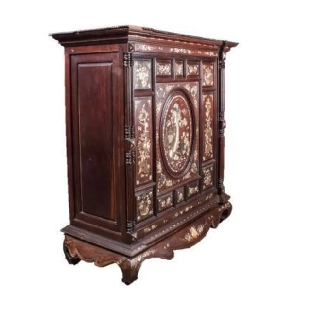 Brown Mid 19th Century Dutch Indonesian Cabinet For Sale - Image 8 of 8
