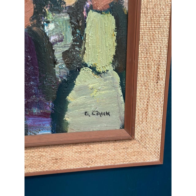 Gösta Falck, Figure Composition, 1960s, Oil Painting on Canvas, Framed For Sale - Image 5 of 13