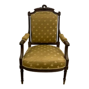 French Louis XVI Open Arm Chair