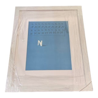 Newly Framed David Hockey’s ‘N’ Offset Lithograph (1991) From Hockney’s Alphabet For Sale