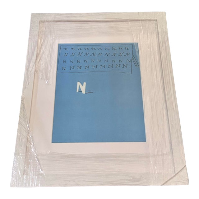 Newly Framed David Hockey’s ‘N’ Offset Lithograph (1991) From Hockney’s Alphabet For Sale