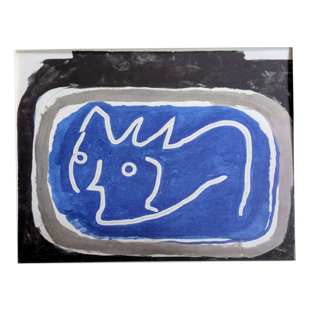 Georges Braque, Face in Blue, Limited Edition Phototype, 1962 For Sale