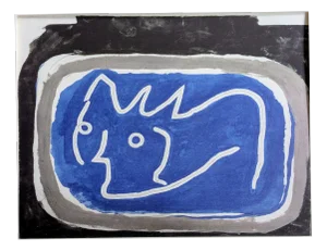 Georges Braque, Face in Blue, Limited Edition Phototype, 1962