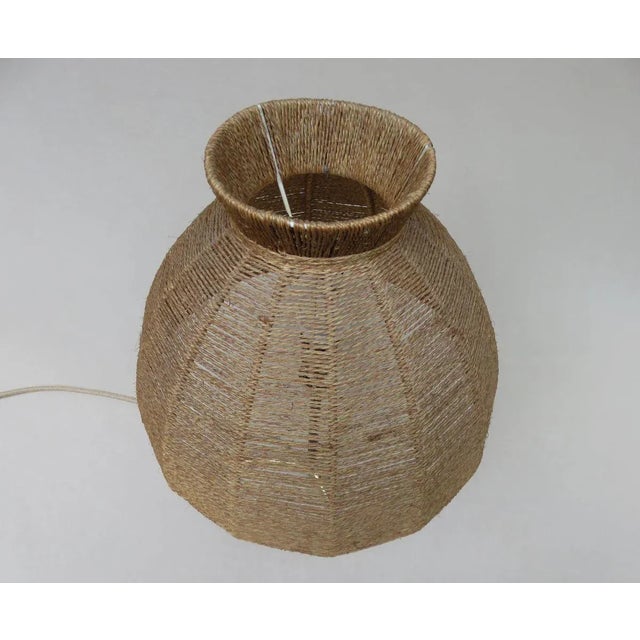 Austrian Brass, Wood & Cord Table Lamp with Crow's Foot, 1950s For Sale - Image 6 of 18