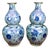Blue and White Porcelain Ming Double Gourd Urns, Set of 2 For Sale