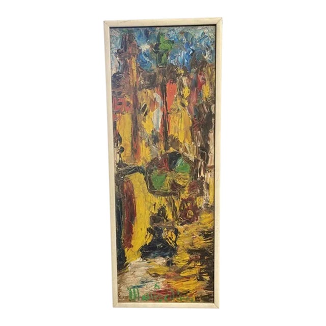 Mid-Century Florentine Oil on Board Painting – Italian Vintage Art For Sale