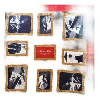 Christian Dior Silk Scarf Haute Couture Paris 1980 For Sale