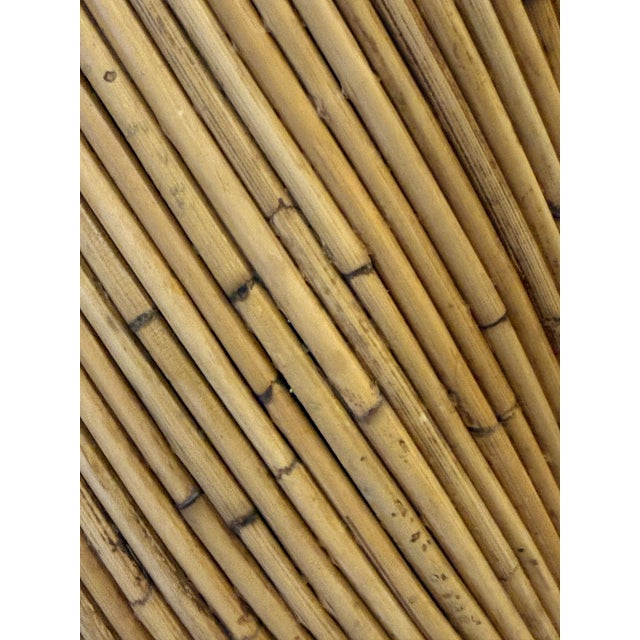 Beige Crespi Style Split Reed Tall Pedestal For Sale - Image 8 of 8
