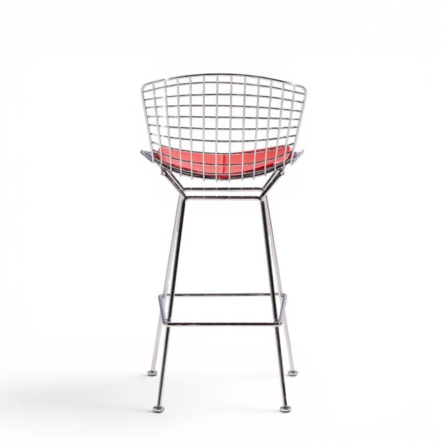 Harry Bertoia for Knoll Mid Century Chrome Bar Stools - Pair For Sale - Image 9 of 15