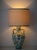Spanish Revival Ceramic Table Lamps with New Linen Shades, 2010s, Set of 2 For Sale - Image 3 of 18