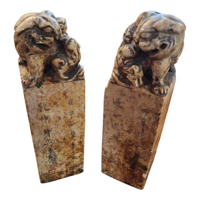 Pair Foo Dog Chops For Sale