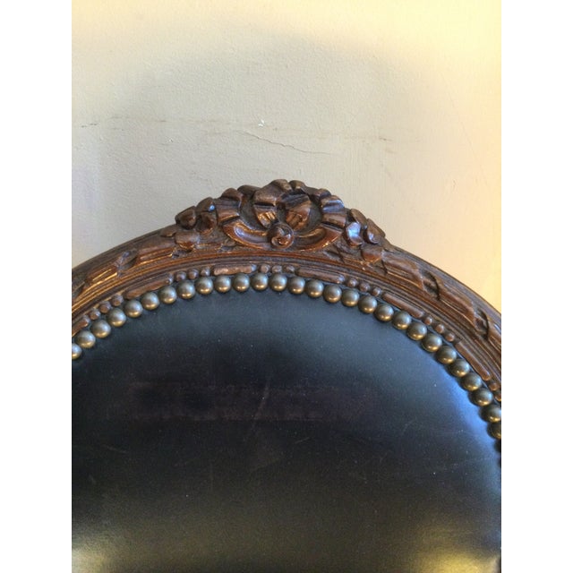 Vintage Oval Medallion Dining Room Chairs Louis XVI Set of 6 For Sale - Image 4 of 13
