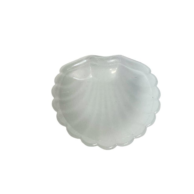 English Vintage English Silver Plate Shell Caviar Dish With Glass Liner, Coastal Regency Style For Sale - Image 3 of 10