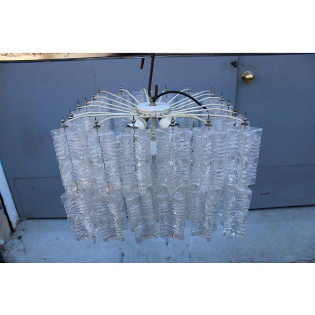Square Chandelier from Venini, Italy, 1960s For Sale - Image 18 of 18