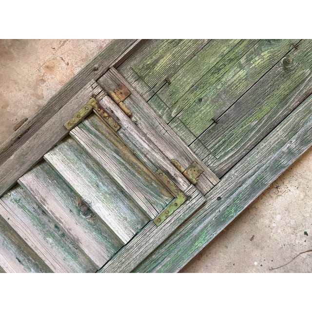 Late 19th Century French Rustic Shutter Doors For Sale - Image 13 of 13