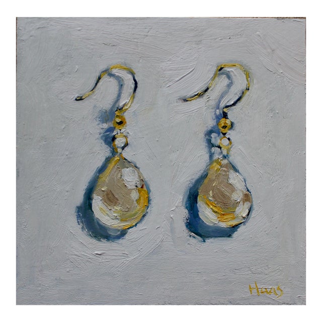 Still Life Oil Painting, Earrings For Sale