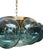 Metal 1960s Cristal Arte Beveled Glass & Brass Pendant For Sale - Image 7 of 7