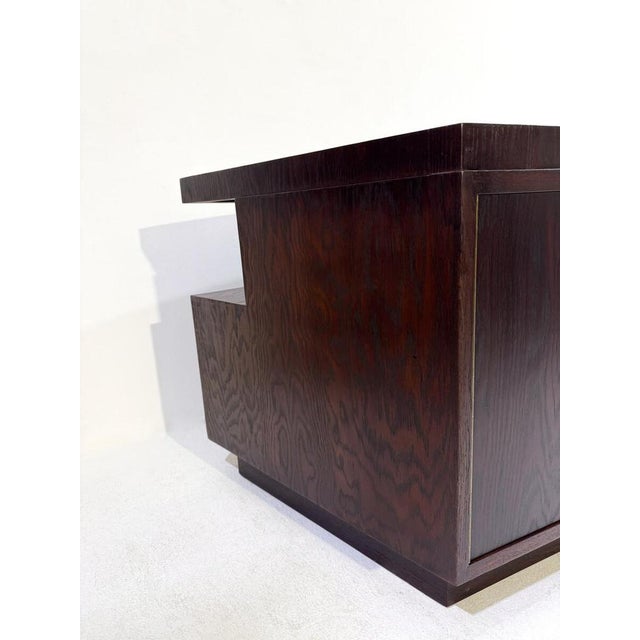 1930s Art Deco Wooden Desk with Drawers, 1930s For Sale - Image 5 of 10