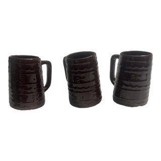 1950s Hull Mid-Century Design Mugs- Set of 3 For Sale