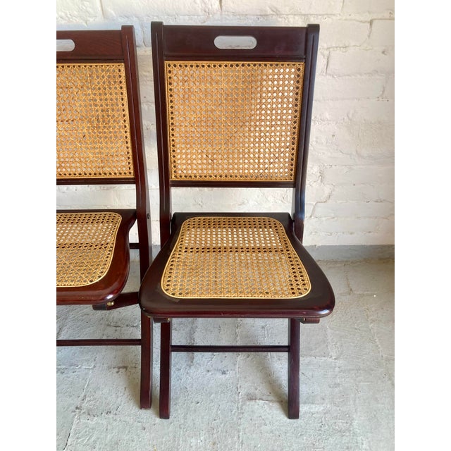 Folding Chairs in Vienna Straw, 1970s, Set of 6 For Sale - Image 16 of 18