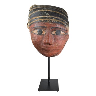 Ptolemaic Egyptian Cartonnage Mask For Sale
