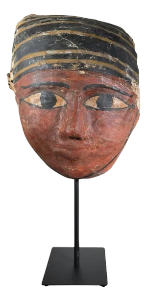 Ptolemaic Egyptian Cartonnage Mask