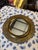 1970s Brass Edged Petite Mirror With Reticulated Frame For Sale - Image 4 of 6