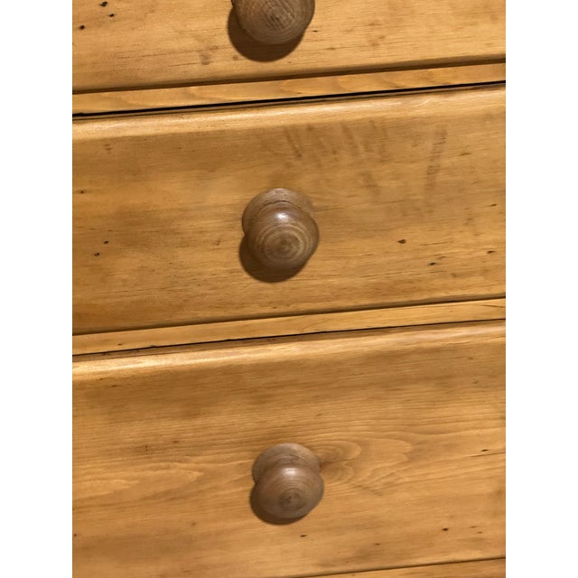 Brown Antique Pine Two Over Two Drawers - Chest of Drawers From England For Sale - Image 8 of 18