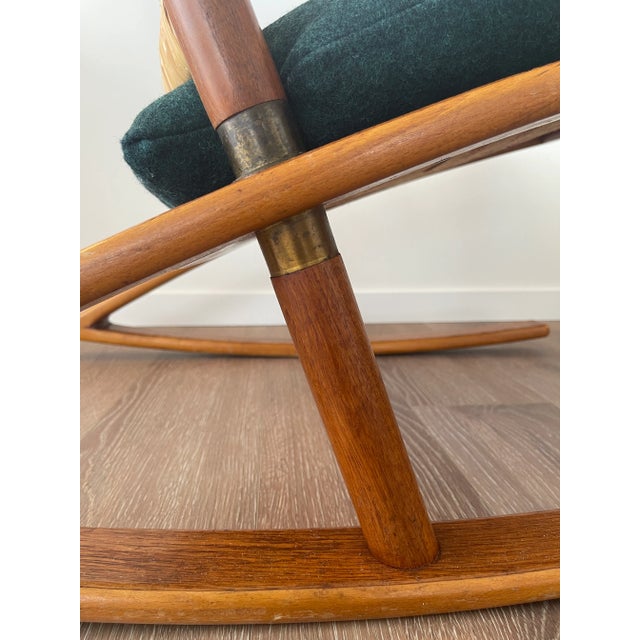 Vatne Møbler Fredrik A. Kayser Model 599 Teak Rocking Chair 1960 For Sale - Image 4 of 11