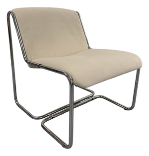 Italian Bauhaus Chrome Cantilever Chair, 1980s