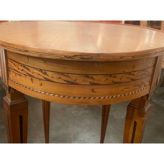 19th C. Italian Inlaid Walnut Side Table For Sale In Dallas - Image 6 of 9